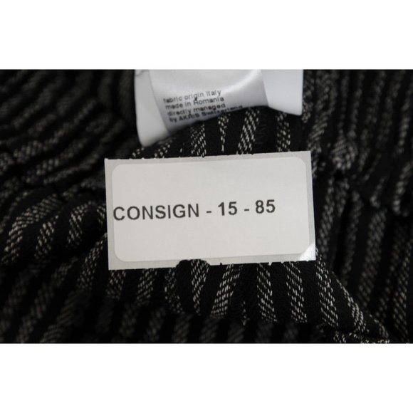 Akris Punto Womens Striped Pants Size US 8 IT 44 Grey Wool Viscose Trousers - Picture 11 of 11